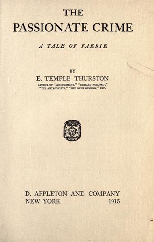 The passionate crime