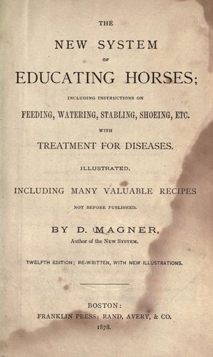 The new system of educating horses