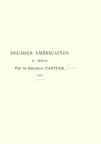 Décades américaines.