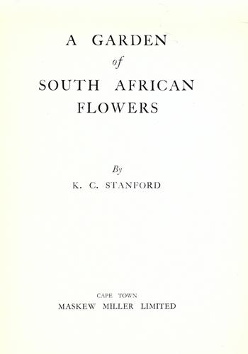 A garden of South African flowers