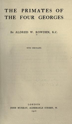 The primates of the four Georges