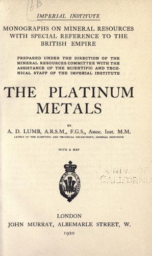 The platinum metals