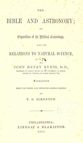 The Bible and astronomy