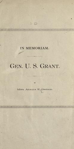 In memoriam - Gen. U.S. Grant.