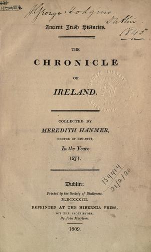 The chronicle of Ireland.