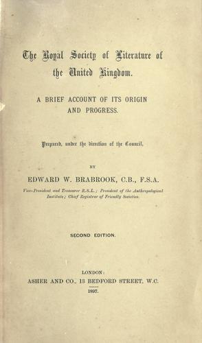 The Royal Society of literature of the United Kingdom.