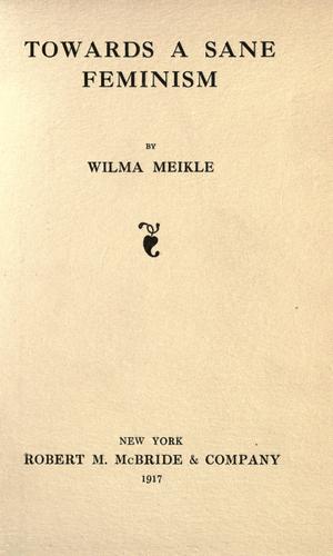 Towards a sane feminism