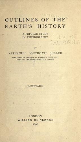 Outlines of the earth's history