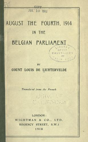 August the fourth, 1914