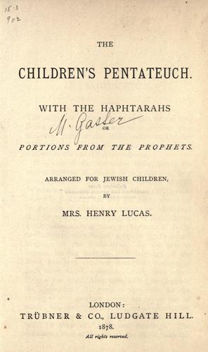 The children's pentateuch