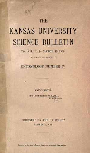 The Cicadellidæ of Kansas