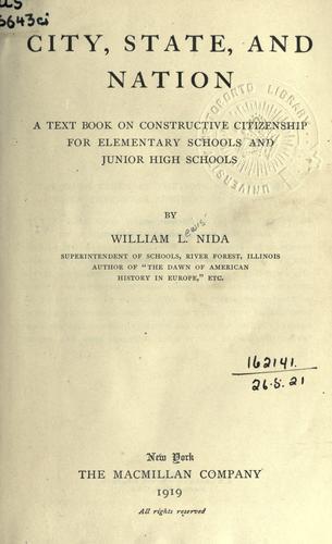 City, state and nation