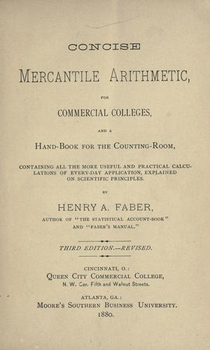 Concise mercantile arithmetic