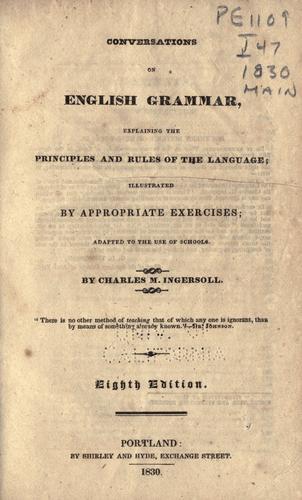 Conversations on English grammar