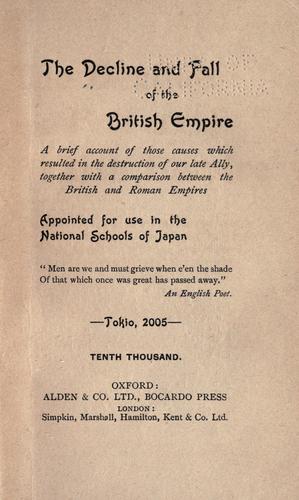 The decline and fall of the British Empire