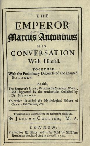 The Emperor Marcus Antoninus