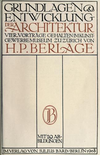 Grundlagen und Entwicklung  der Architektur