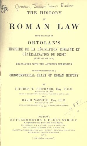 The history of Roman law