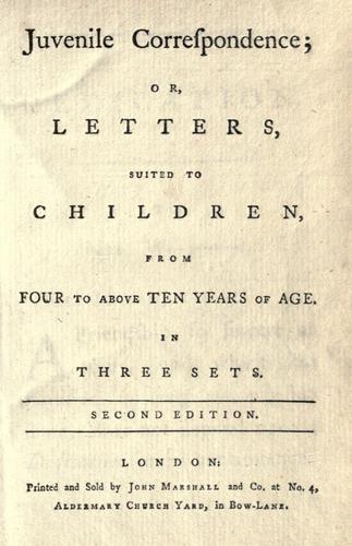 Juvenile correspondence