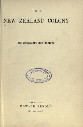 The New Zealand colony