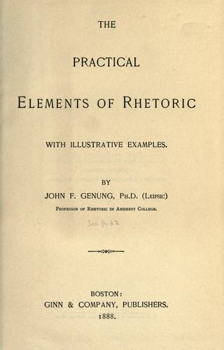 The practical elements of rhetoric