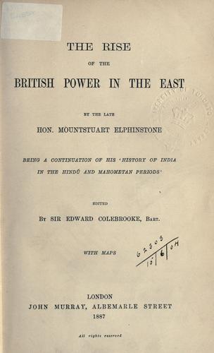 The rise of the British power in the east