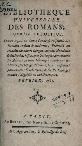 Bibliothèque universelle des romans