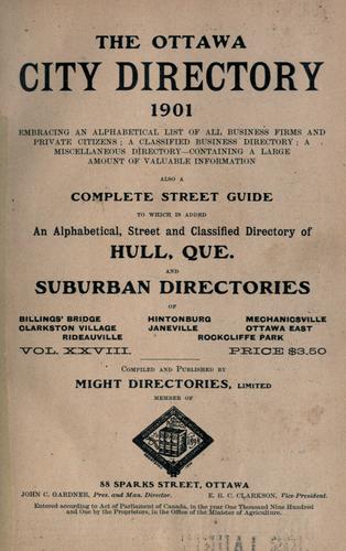 The Ottawa City directory