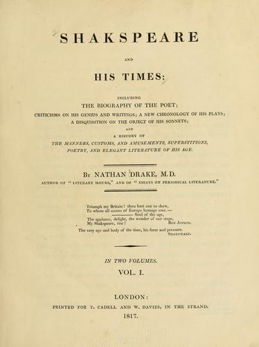 Shakespeare and his times