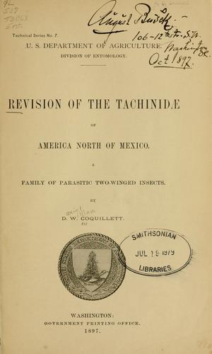 Revision of the Tachinidae of America north of Mexico.