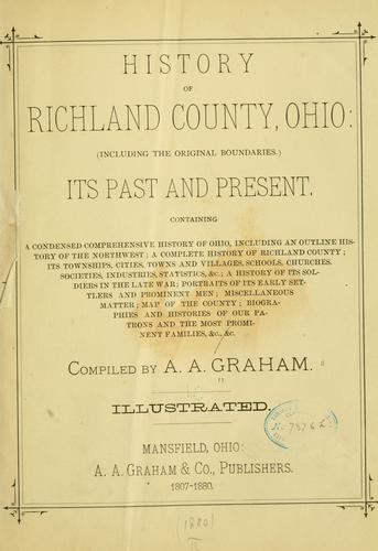History of Richland County, Ohio