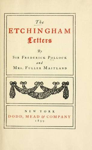 The Etchingham letters