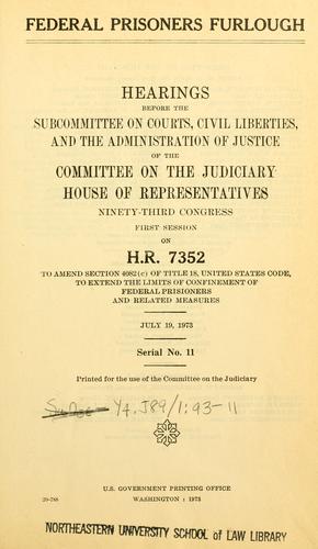 Federal prisoners furlough.