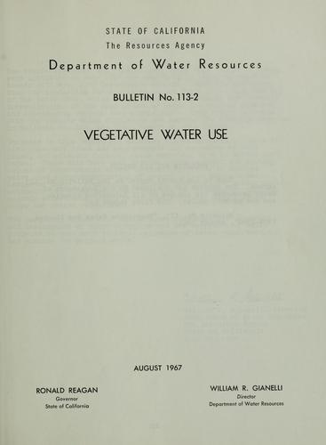 Vegetative water use.