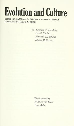 Evolution and culture