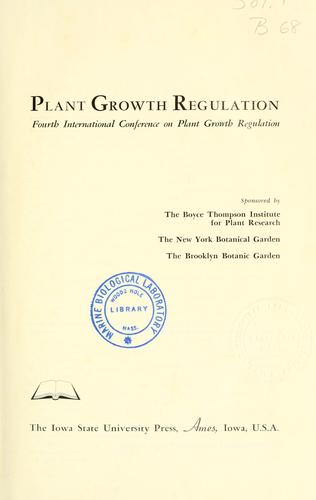 Plant growth regulation.
