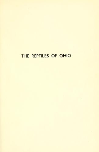 The reptiles of Ohio.