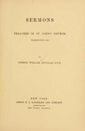 Sermons preached in St. John's Church