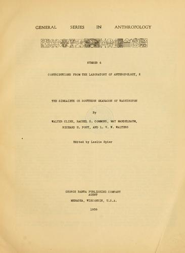 The Sinkaietk or Southern Okanagon of Washington