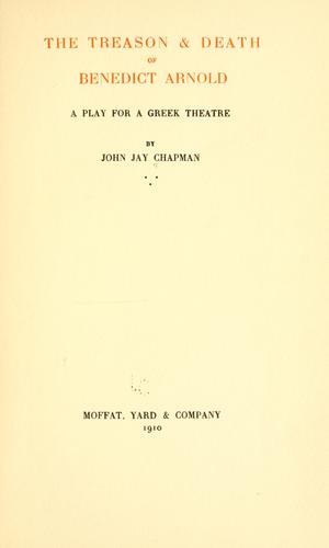 The treason & death of Benedict Arnold