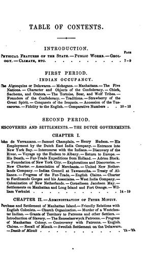 History of the state of New York