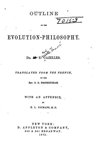 Outline of the evolution-philosophy