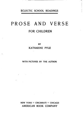 Prose and verse for children