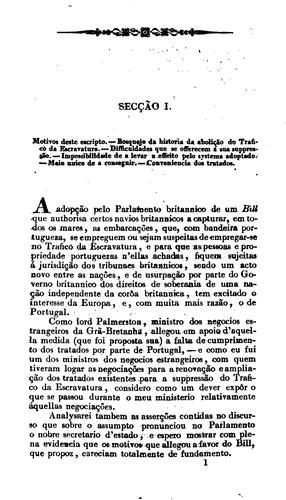O trafico da escravatura, e o bill de lord Palmerston