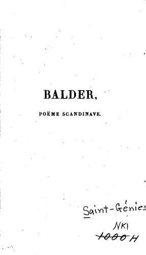 Balder, fils d'Odin