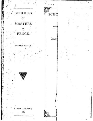 Schools and masters of fence