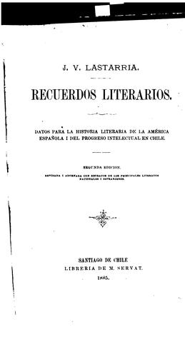 Recuerdos literarios