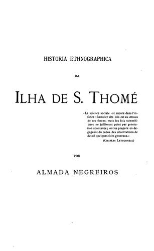 Historia ethnographica da ilha de S. Thome.