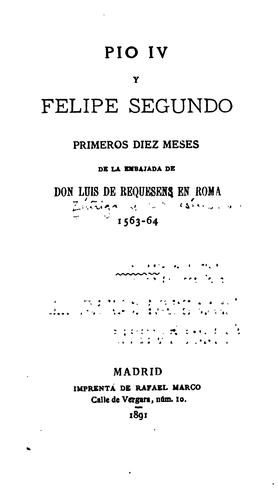 Pío IV y Felipe segundo