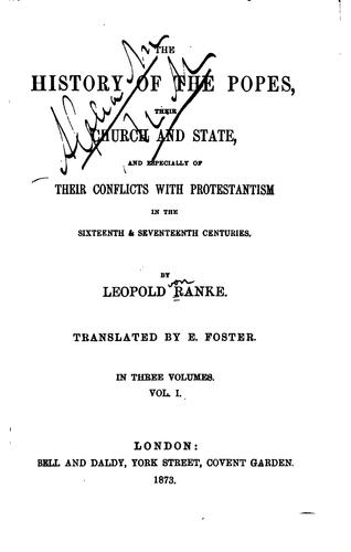 The history of the popes